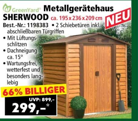 Metallgerätehaus SHERWOOD
