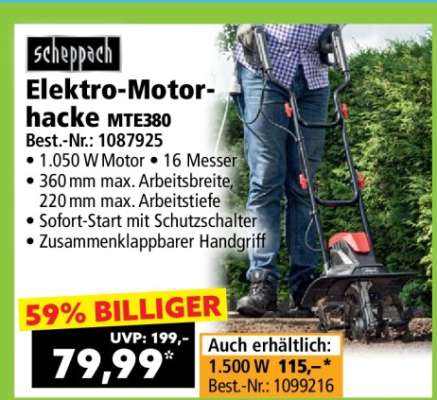 Elektro-Motorhacke MTE380