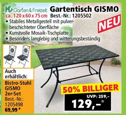 Gartentisch GISMO