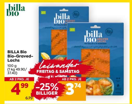 BILLA Bio Bio-Graved- Lachs