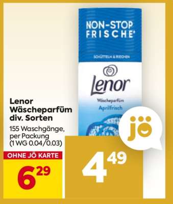 Lenor Wäscheparfüm div. Sorten