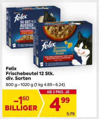 Felix Frischebeutel 12 Stk. div. Sorten