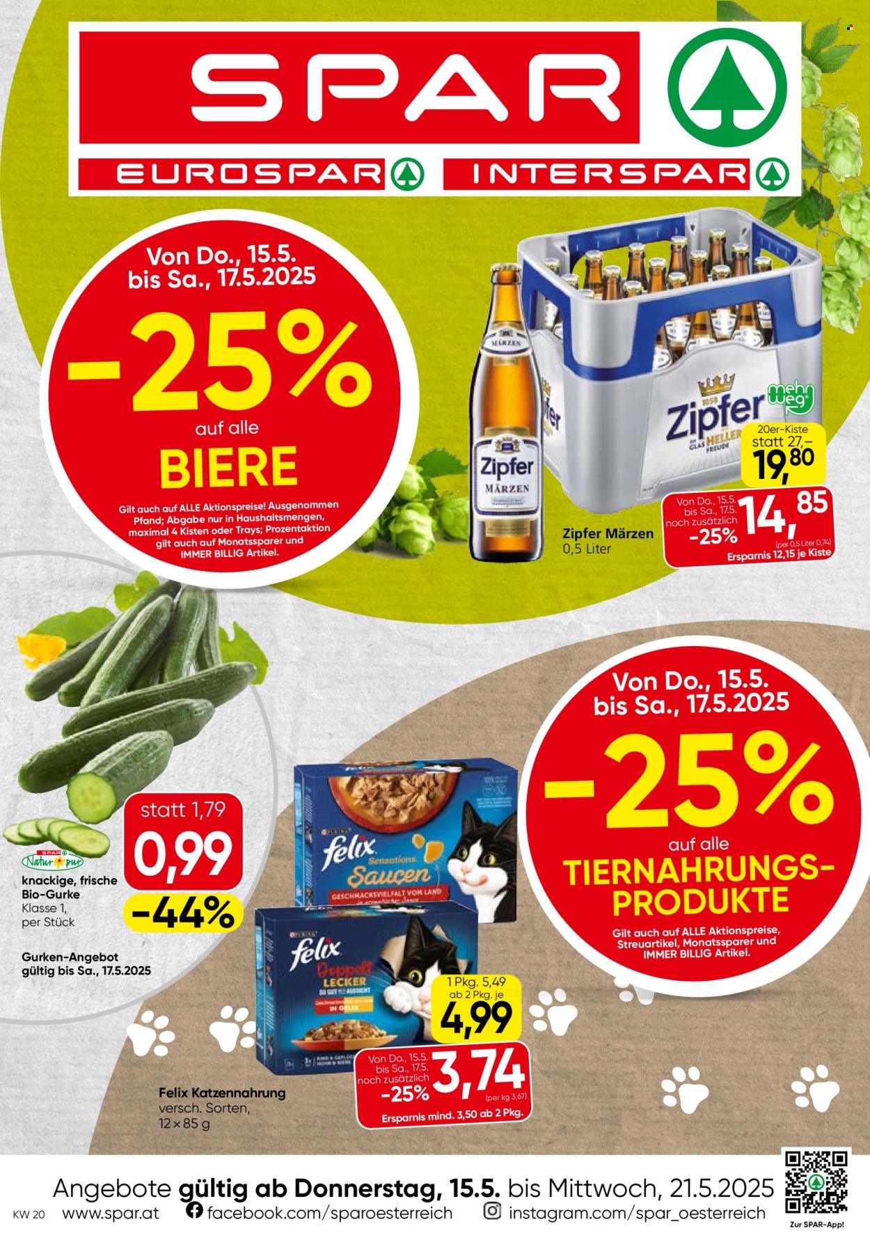 Leták EUROSPAR - 15.5.2025 - 21.5.2025. Strana 1
