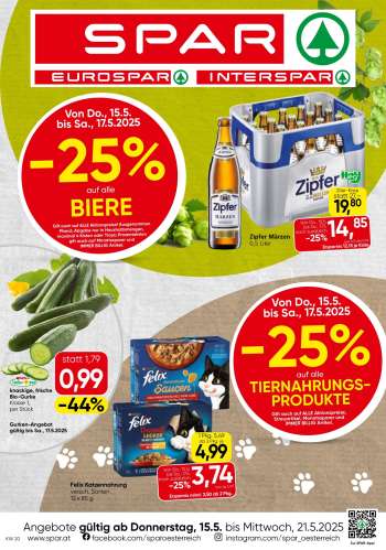 Leták EUROSPAR - 15.5.2025 - 21.5.2025.