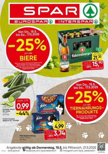 Leták EUROSPAR - 15.5.2025 - 21.5.2025.