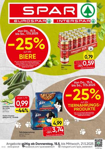 Leták EUROSPAR - 15.5.2025 - 21.5.2025.