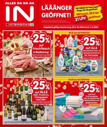 Angebote INTERSPAR - 22.5.2025 - 4.6.2025.
