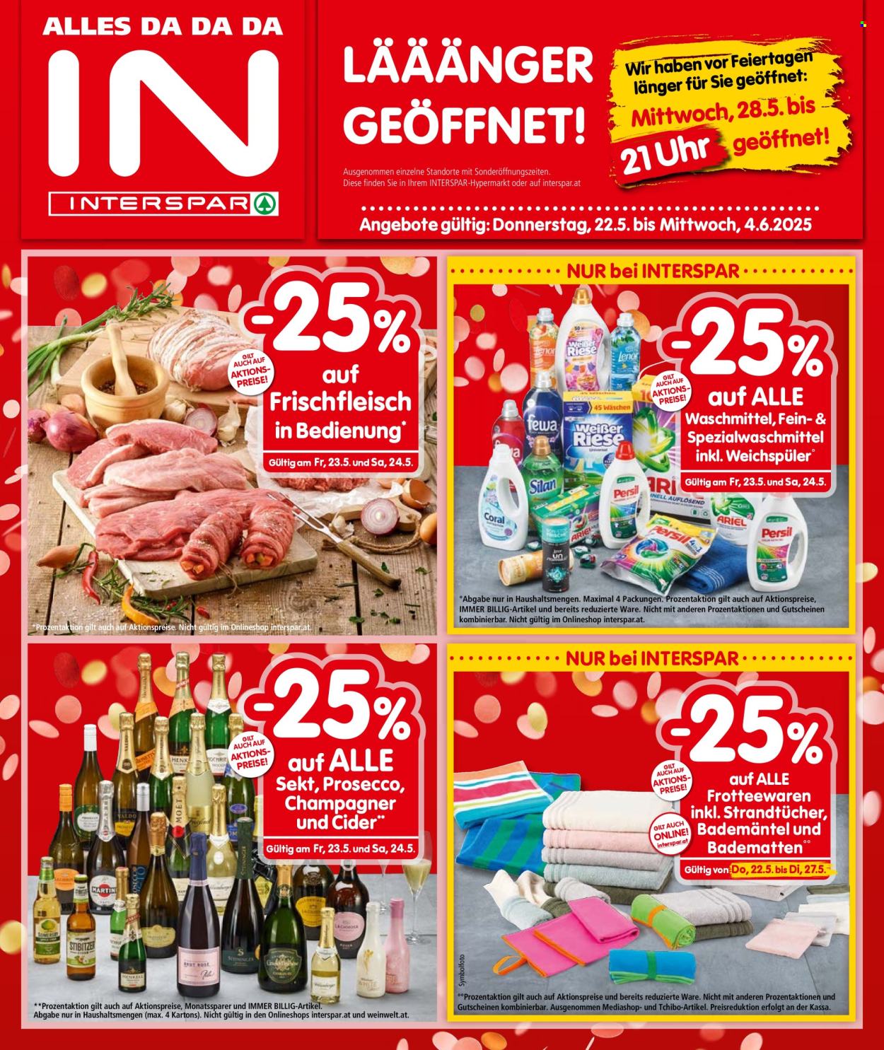 Leták INTERSPAR - 22.5.2025 - 4.6.2025. Strana 1