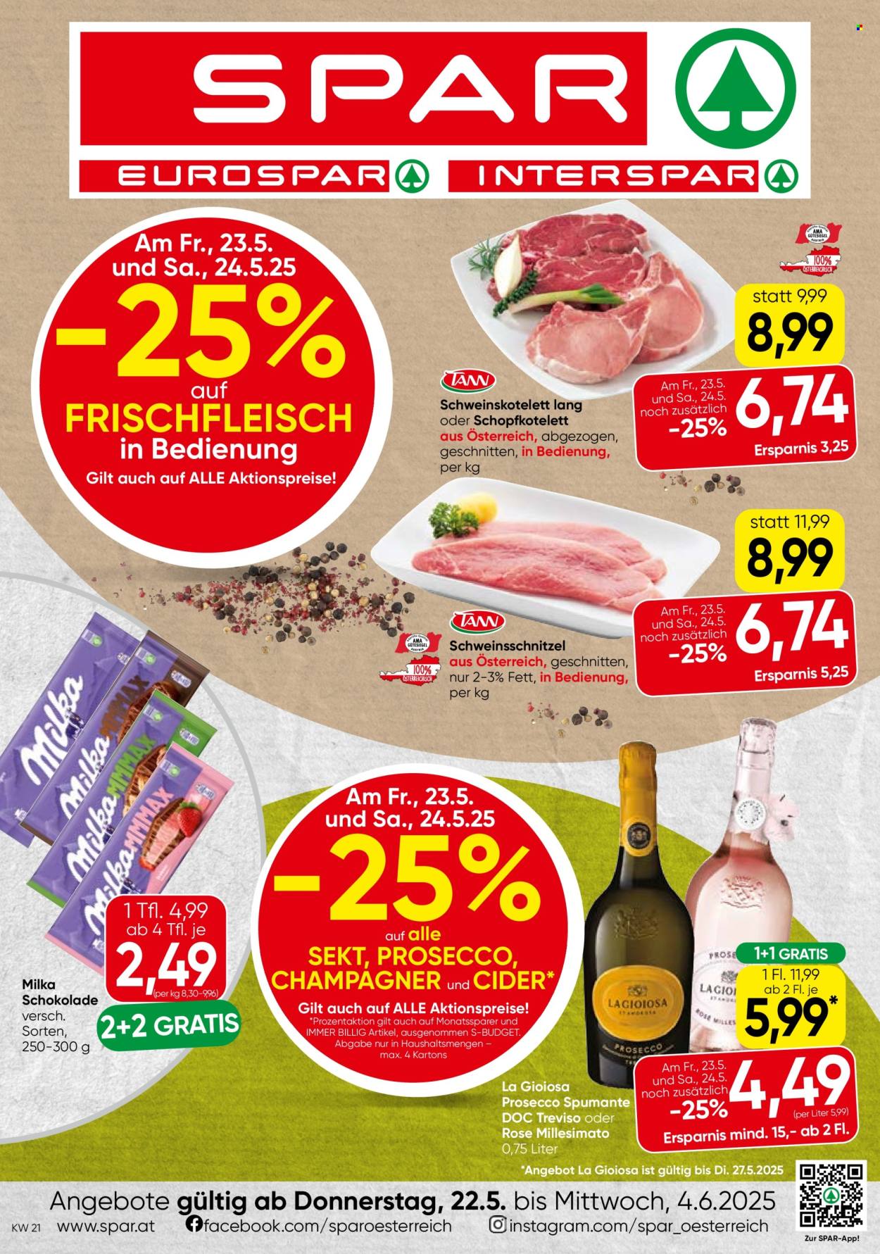 Leták INTERSPAR - 22.5.2025 - 4.6.2025. Strana 1