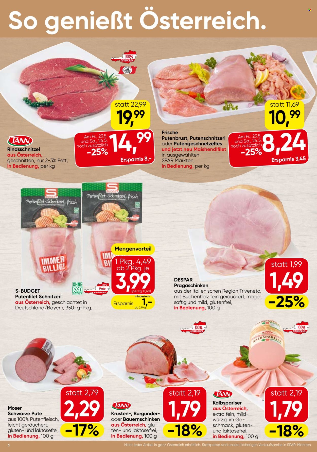 Leták INTERSPAR - 22.5.2025 - 4.6.2025. Strana 6