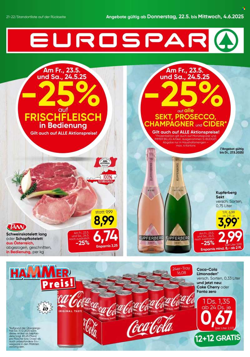 Angebote EUROSPAR - 22.5.2025 - 4.6.2025.