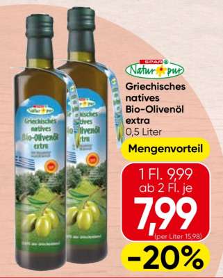 Griechisches natives Bio-Olivenöl extra