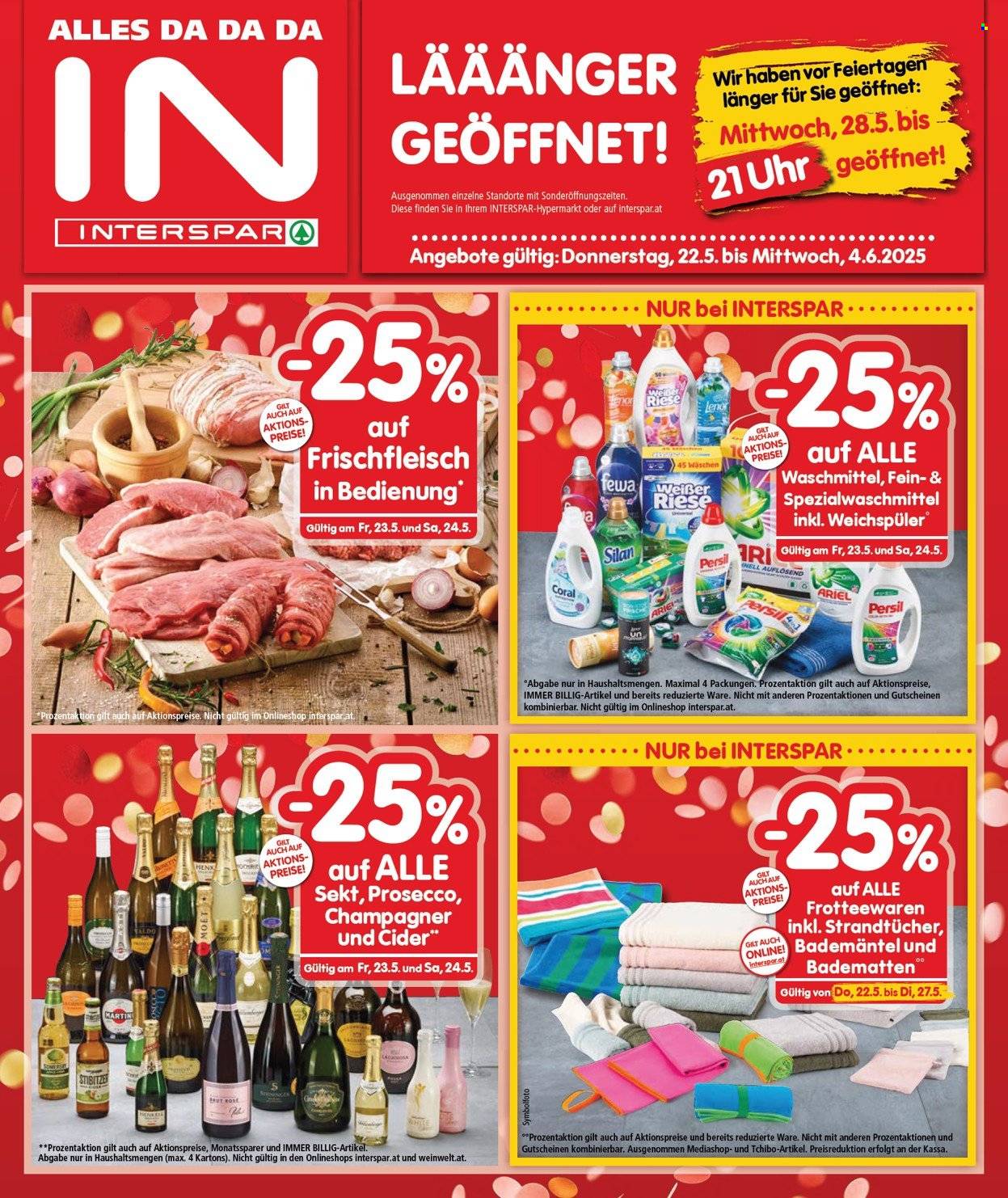 Leták INTERSPAR - 22.5.2025 - 4.6.2025. Strana 1