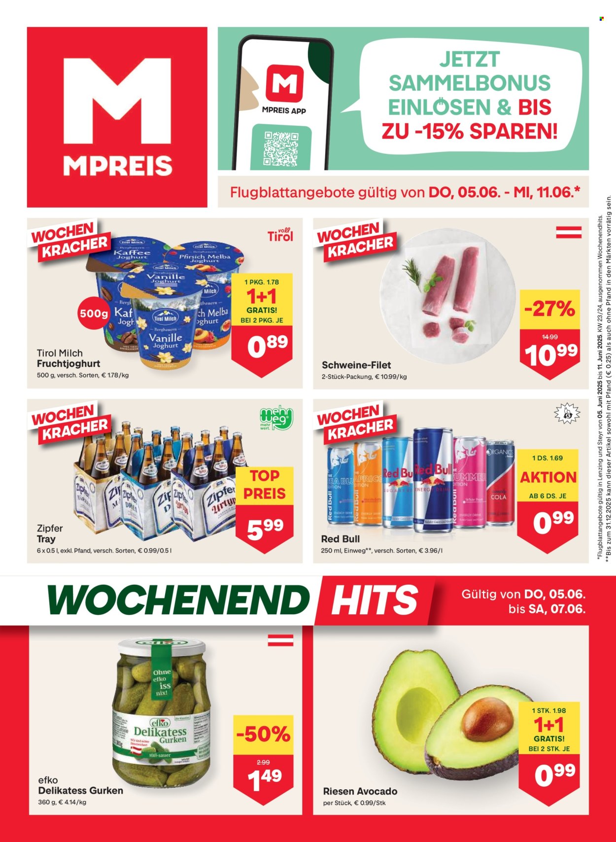 Leták MPREIS - 5.6.2025 - 11.6.2025. Strana 1