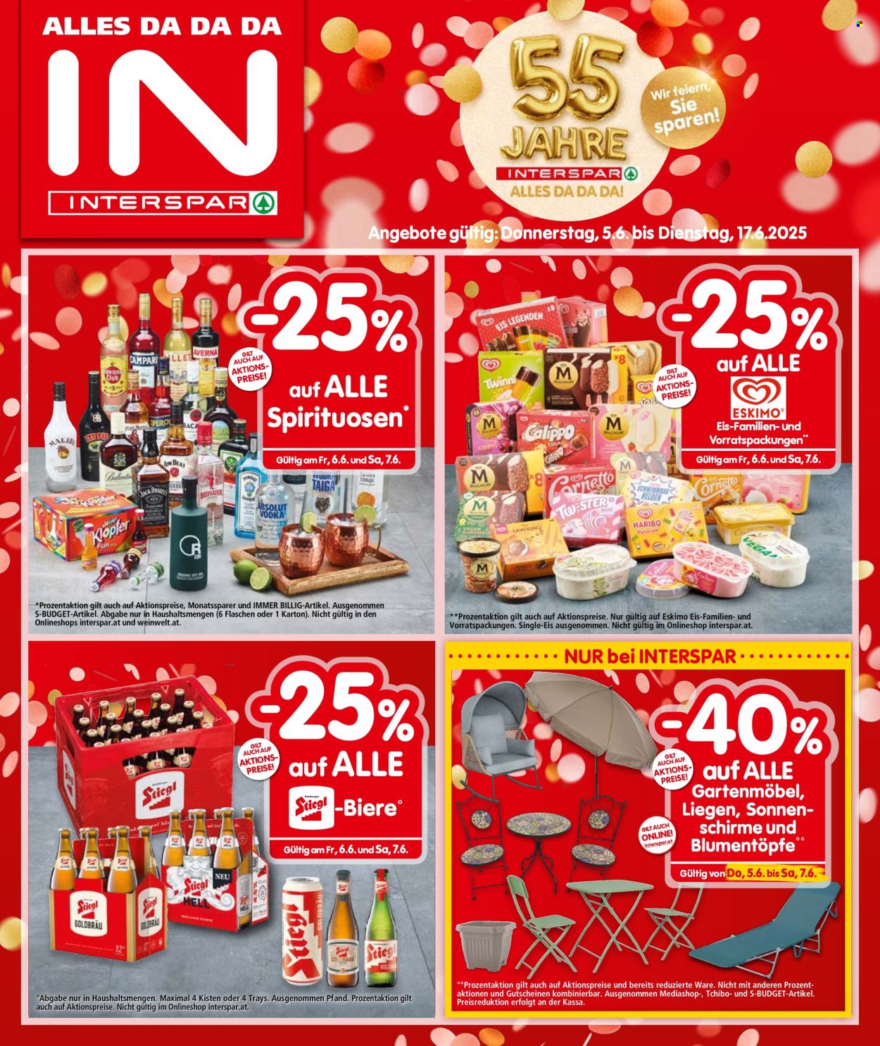 Leták INTERSPAR - 5.6.2025 - 17.6.2025. Strana 1