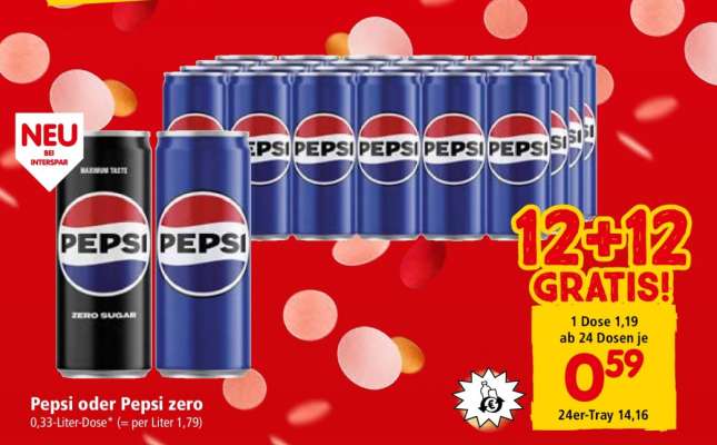Pepsi oder Pepsi Zero