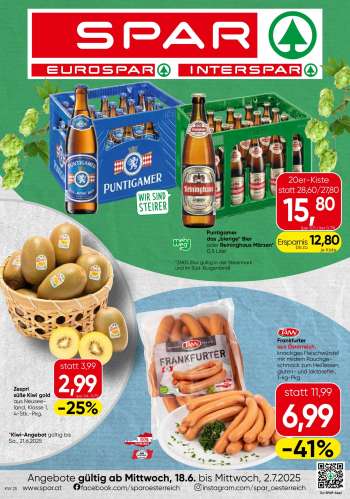 Angebote SPAR - 18.6.2025 - 2.7.2025.