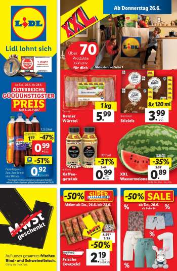 Angebote Lidl - 26.6.2025 - 2.7.2025.