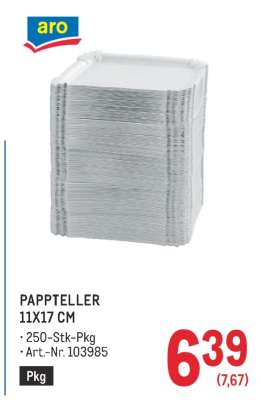 PAPPTELLER 11X17 CM