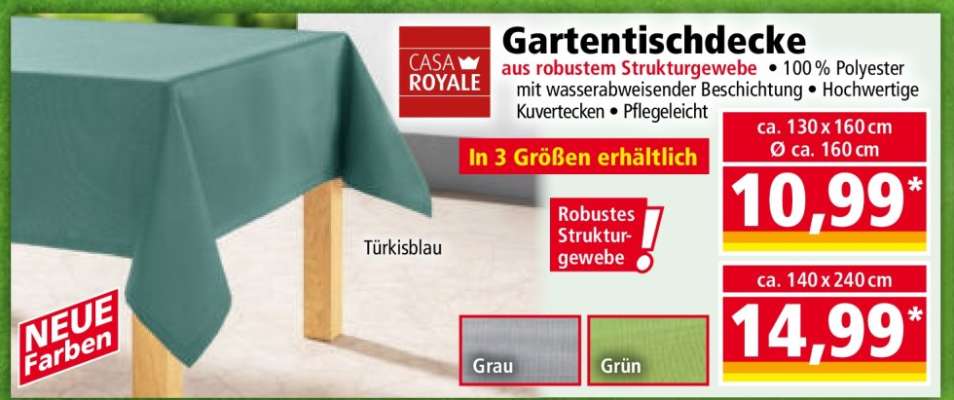 Gartentischdecke