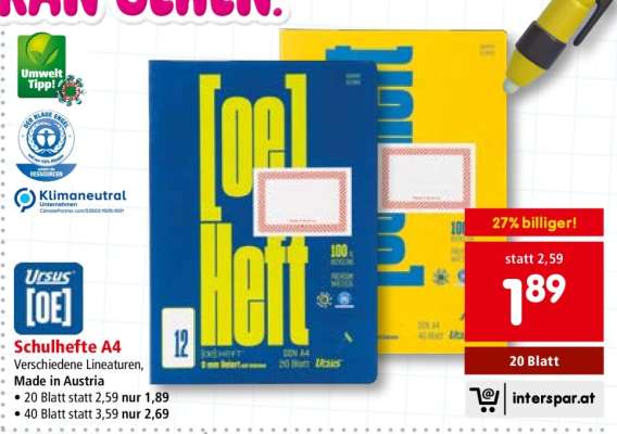 Schulhefte A4