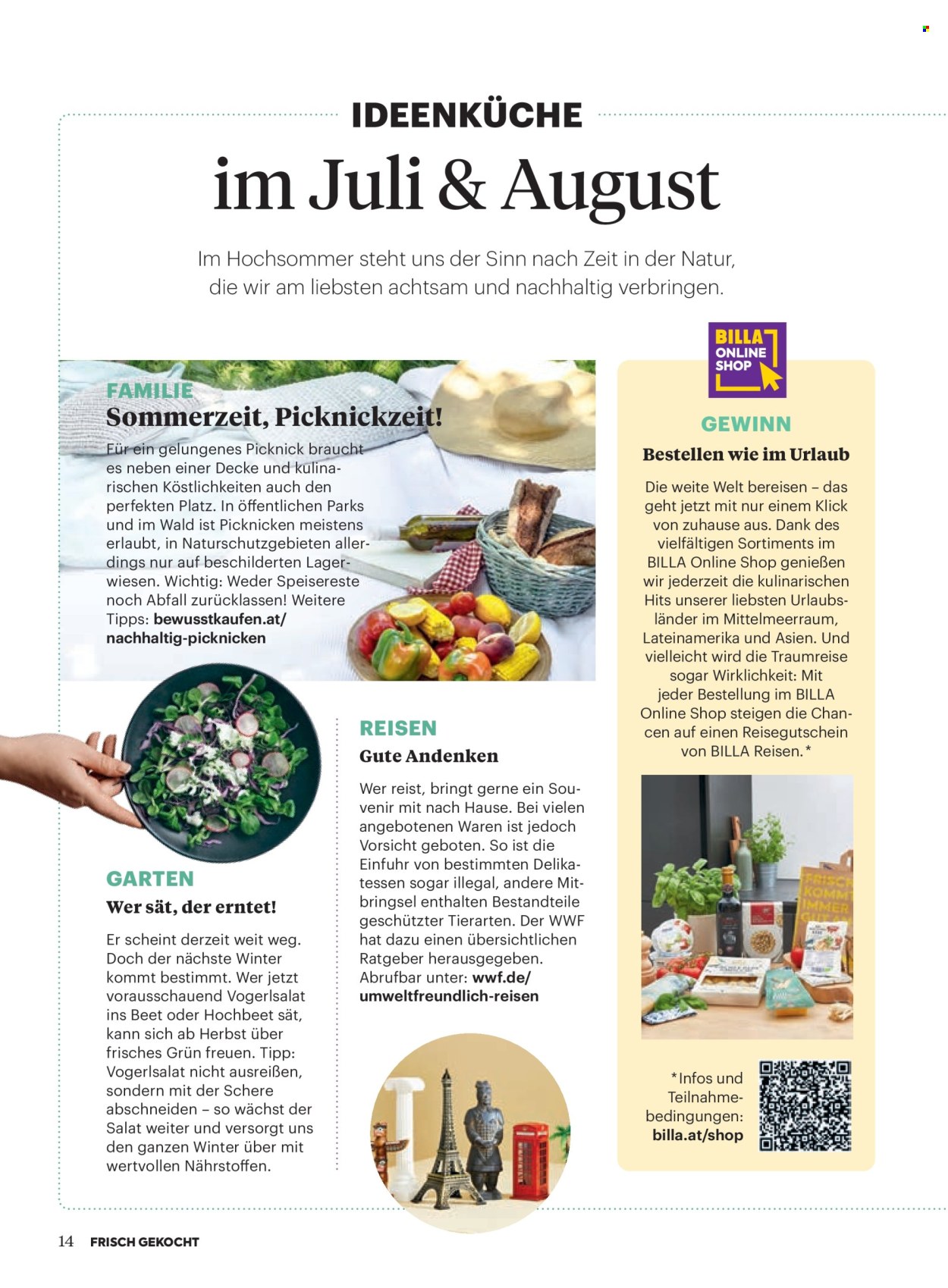 Angebote Billa - 1.7.2025 - 31.8.2025. Seite 14