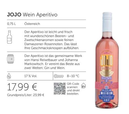 JOJO Wein Aperitivo