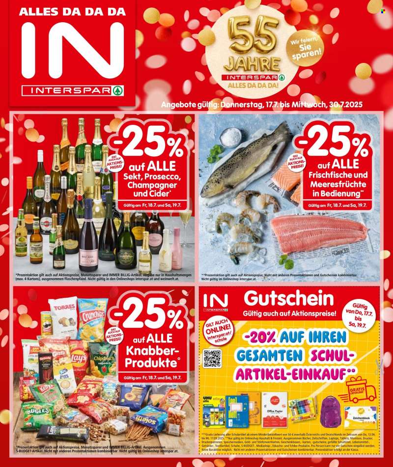 Angebote INTERSPAR - 17.7.2025 - 30.7.2025.