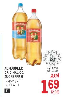 Almdudler Original od. Zuckerfrei