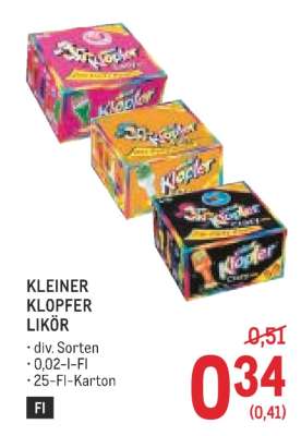 Kleiner Klopfer Likör