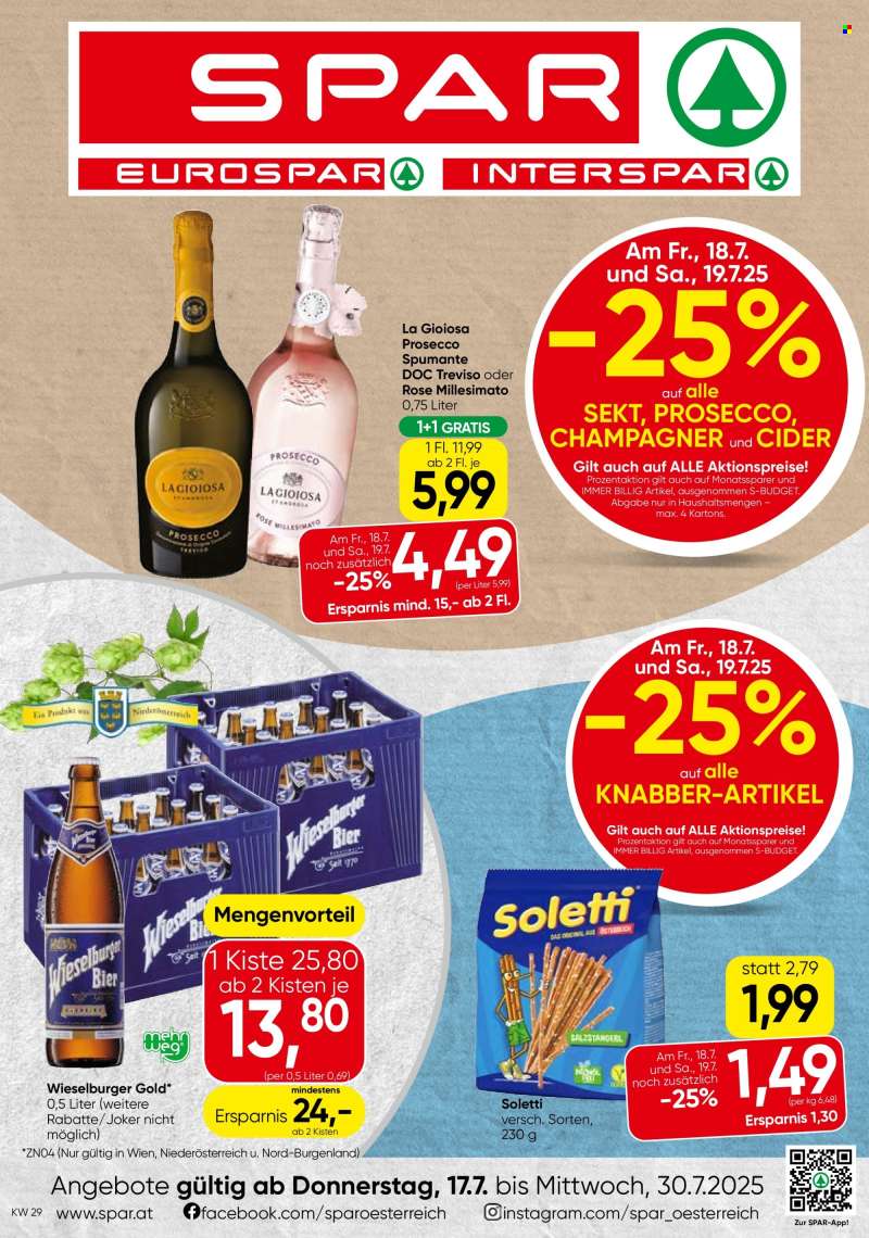 Angebote SPAR - 17.7.2025 - 30.7.2025.