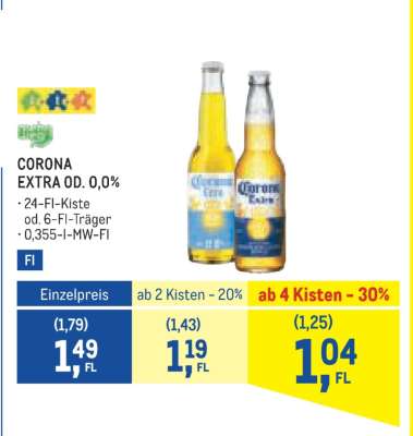 Corona Extra od. 0,0 %