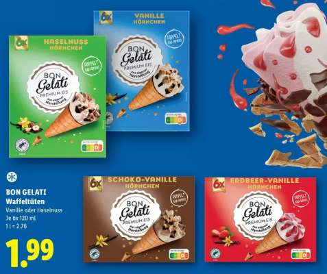 BON GELATI Waffeltüten