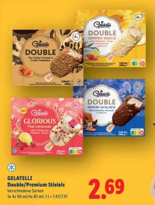 GELATELLI Double/Premium Stieleis