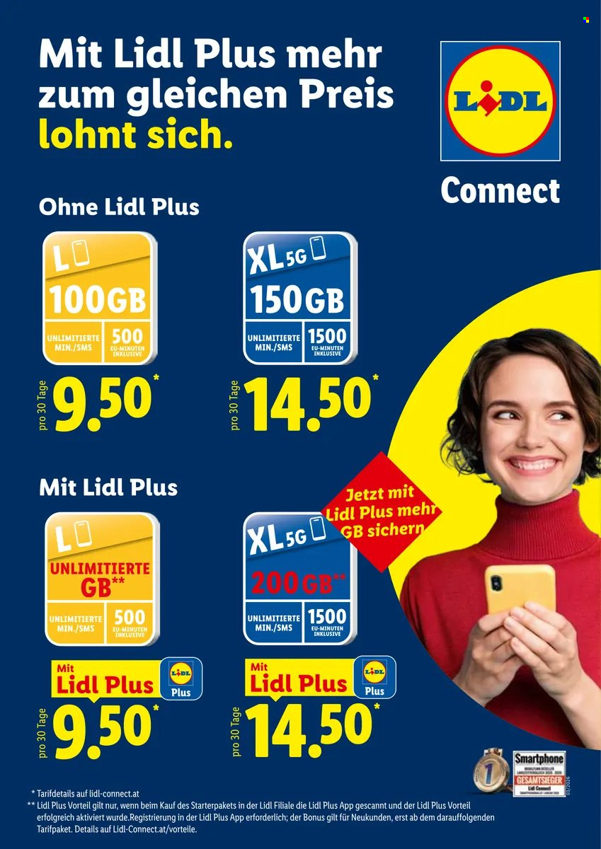 Leták Lidl. Strana 1