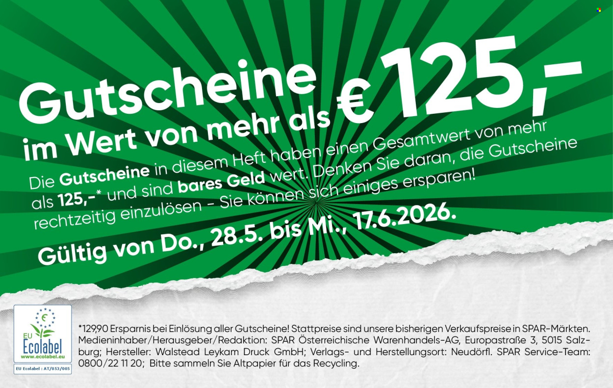 Leták INTERSPAR - 28.5.2026 - 17.6.2026. Strana 2