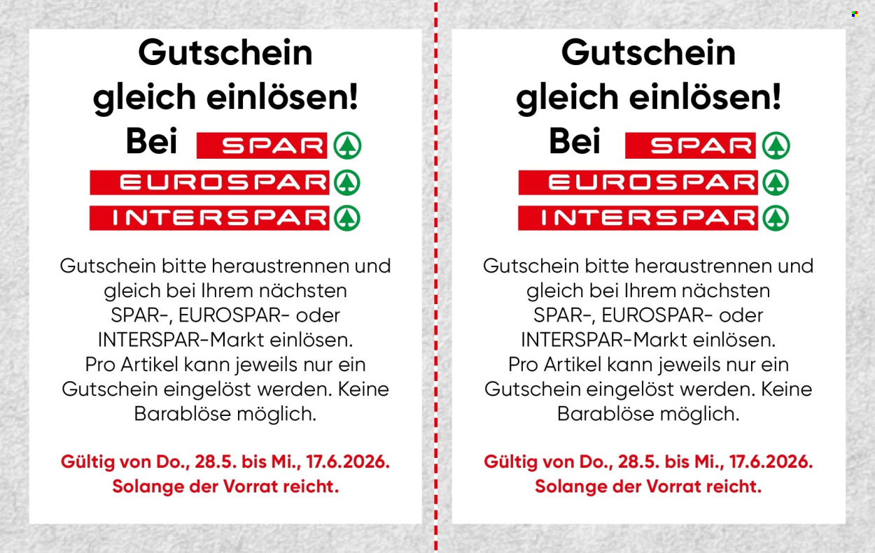 Leták INTERSPAR - 28.5.2026 - 17.6.2026. Strana 4