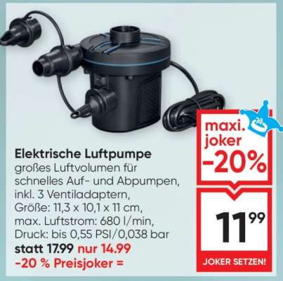Elektrische Luftpumpe