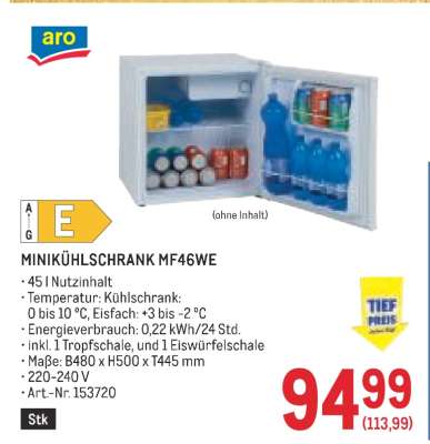 Minikühlschrank MF46WE