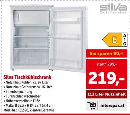 Silva Tischkühlschrank