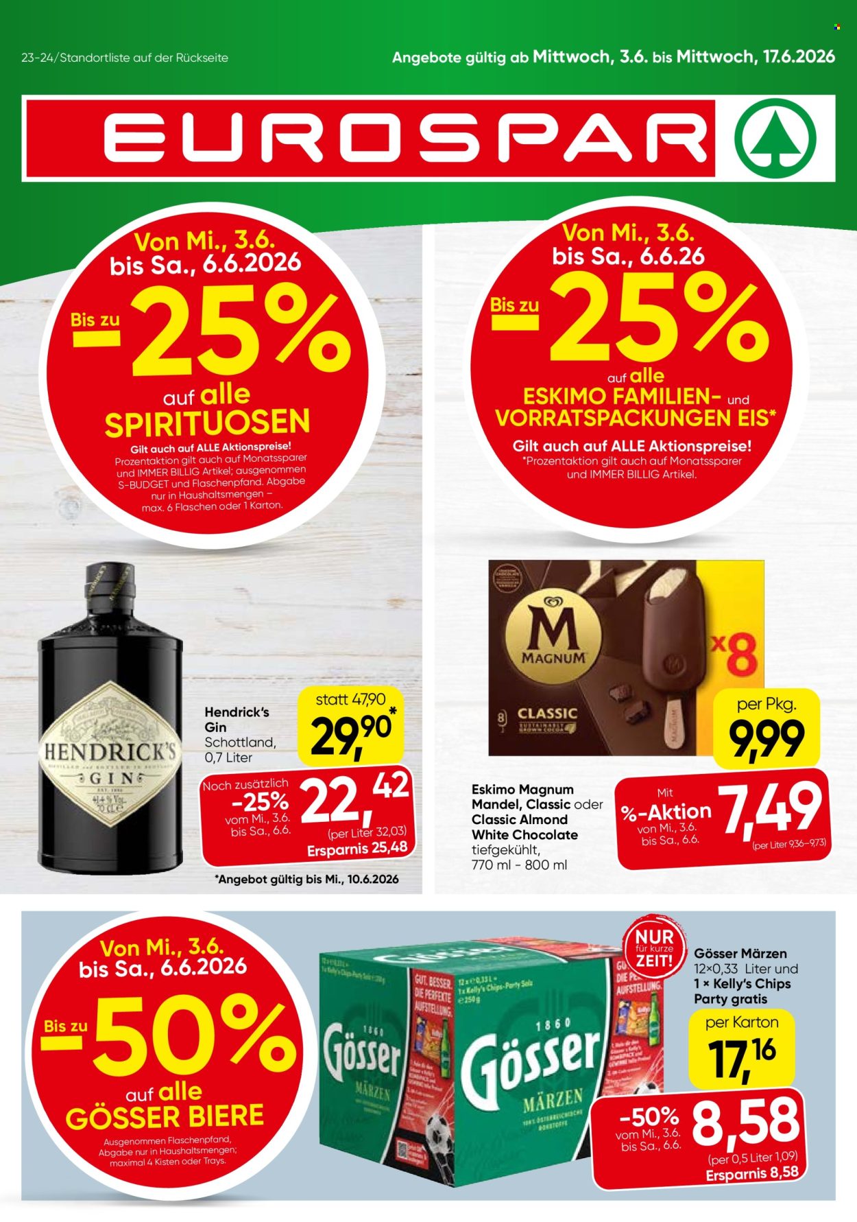 Leták EUROSPAR - 3.6.2026 - 17.6.2026. Strana 1