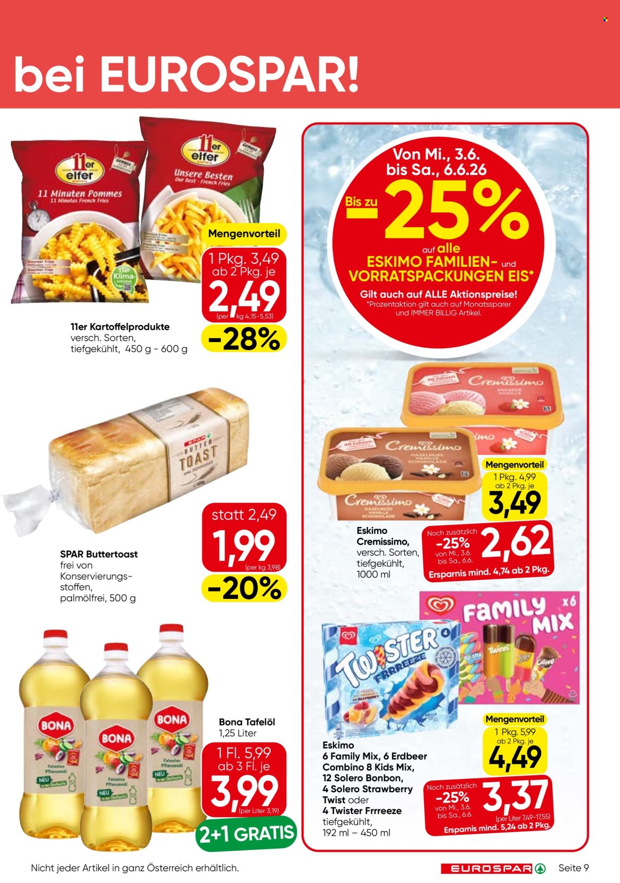 Leták EUROSPAR - 3.6.2026 - 17.6.2026. Strana 9