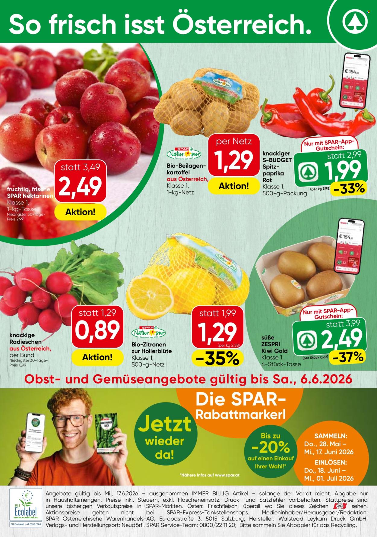 Leták INTERSPAR - 3.6.2026 - 17.6.2026. Strana 20