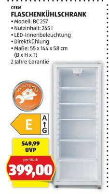 Flaschenkühlschrank