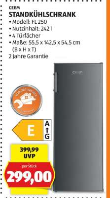 CEEM STANDKÜHLSCHRANK