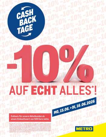 Angebote Metro - 15.6.2026 - 16.6.2026.