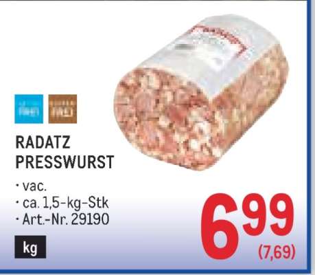 RADATZ PRESSWURST