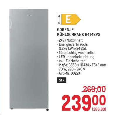 Gorenje Kühlschrank R4142PS