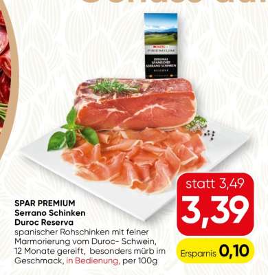 SPAR PREMIUM Serrano Schinken Duroc Reserva