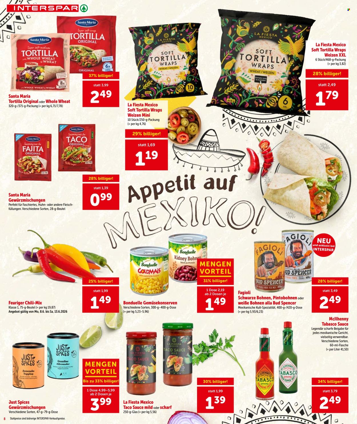 Leták INTERSPAR - 11.6.2026 - 17.6.2026. Strana 8